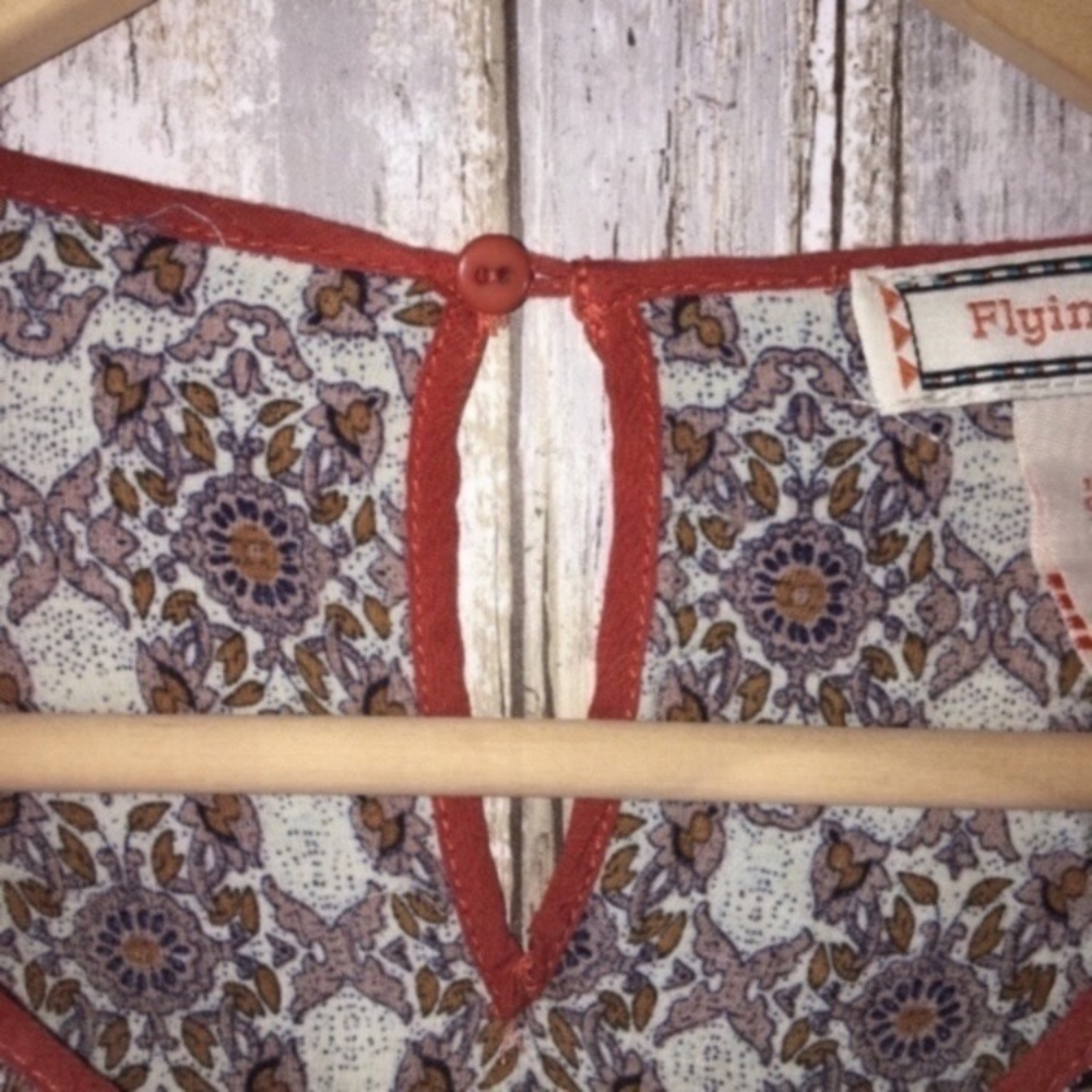 Flying Tomato Mixed Print Blouse - Picture 4 of 5